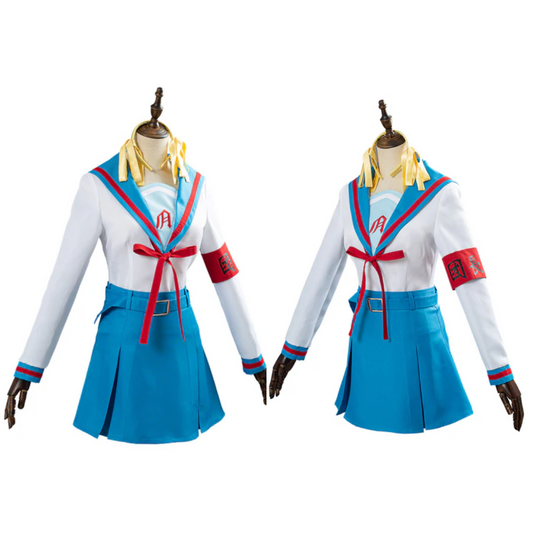 The Melancholy of Haruhi Suzumiya Uniform Halloween Suit Cosplay Costume