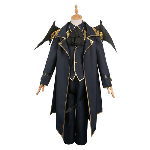 Nagi Seishiro Dark Blue Devil Outfit Cosplay Costume