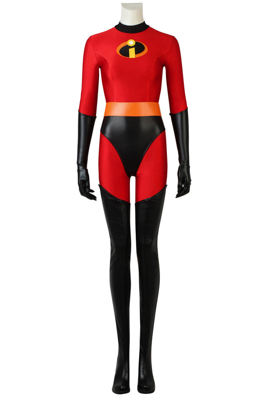 Elastigirl Helen Parr Red Latex Cosplay Costume