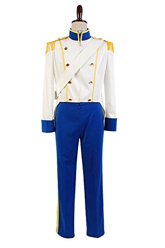 Prince Eric White Uniform Cosplay Costume