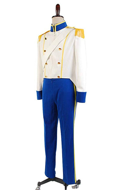 Prince Eric White Uniform Cosplay Costume