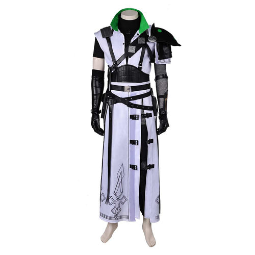 FF Cloud Strife White Outfit Cosplay Costume