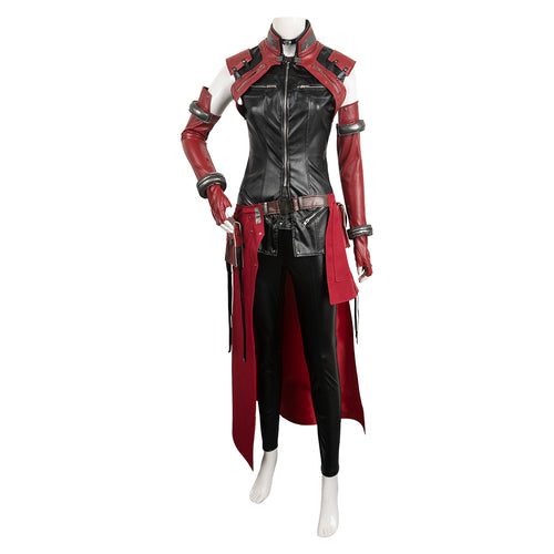 Aerith Gainsborough Women Red Suit Cosplay Costume